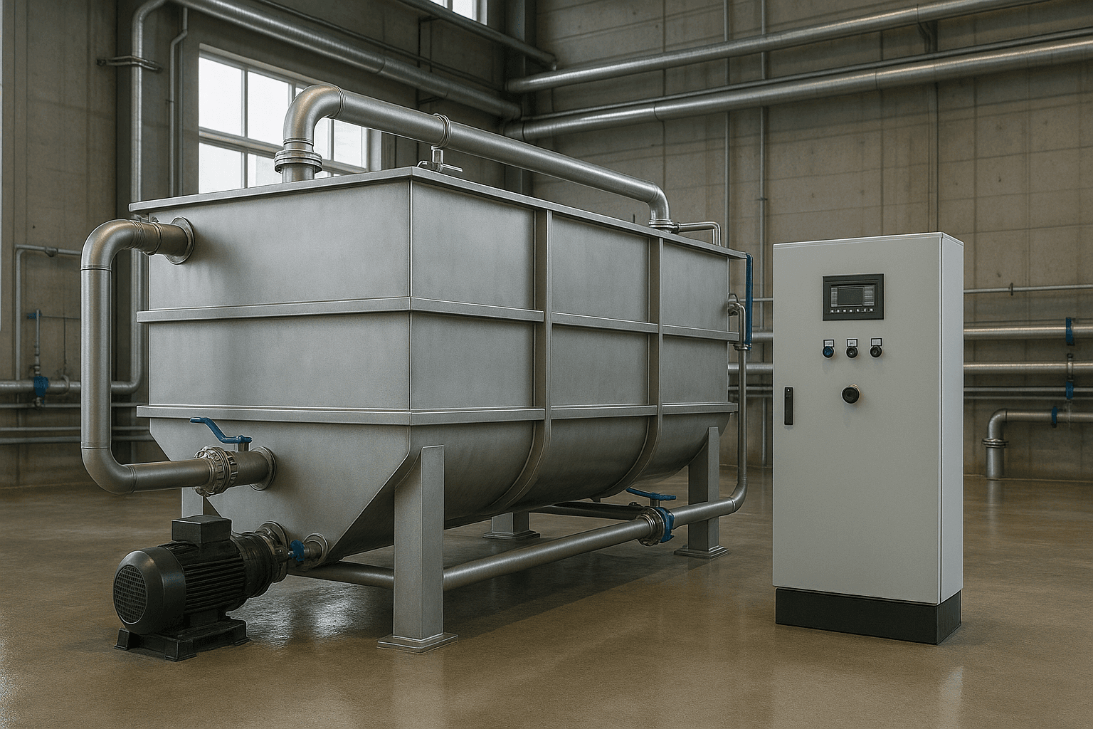 Industrial Wastewater Treatment Plant with Dissolved Air Flotation (DAF)
