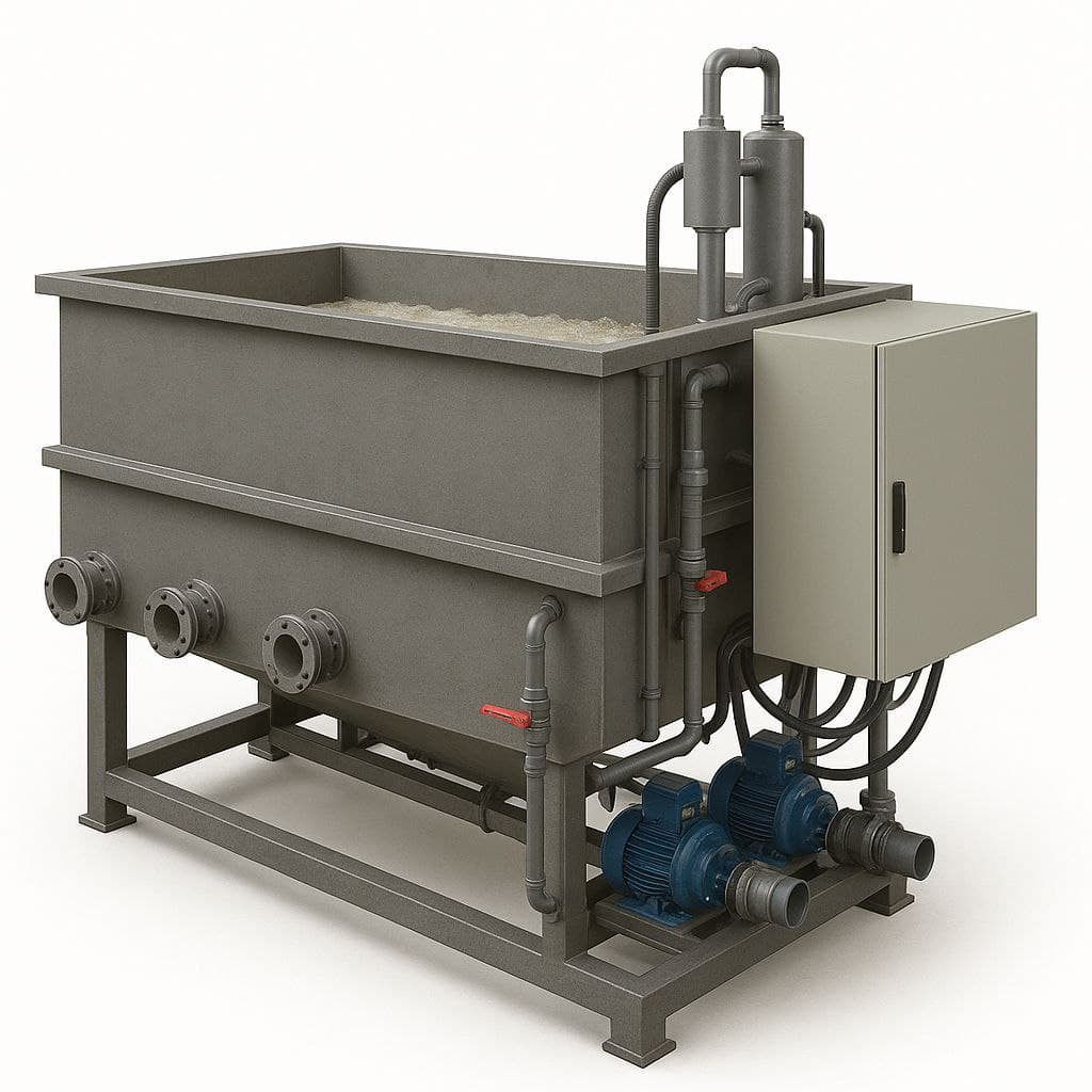 Industrial Wastewater Electrocoagulation Unit